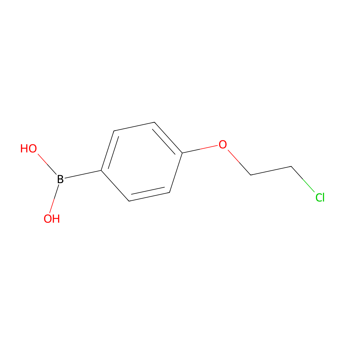 4-(2-Chloroethoxy)phenylboronic acid molecular structure, CAS 252044-23-8