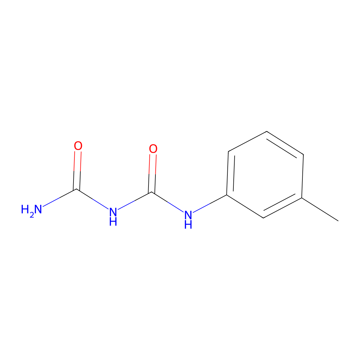 1-Carbamoyl-3-(3-methylphenyl)urea molecular structure, CAS 25209-18-1