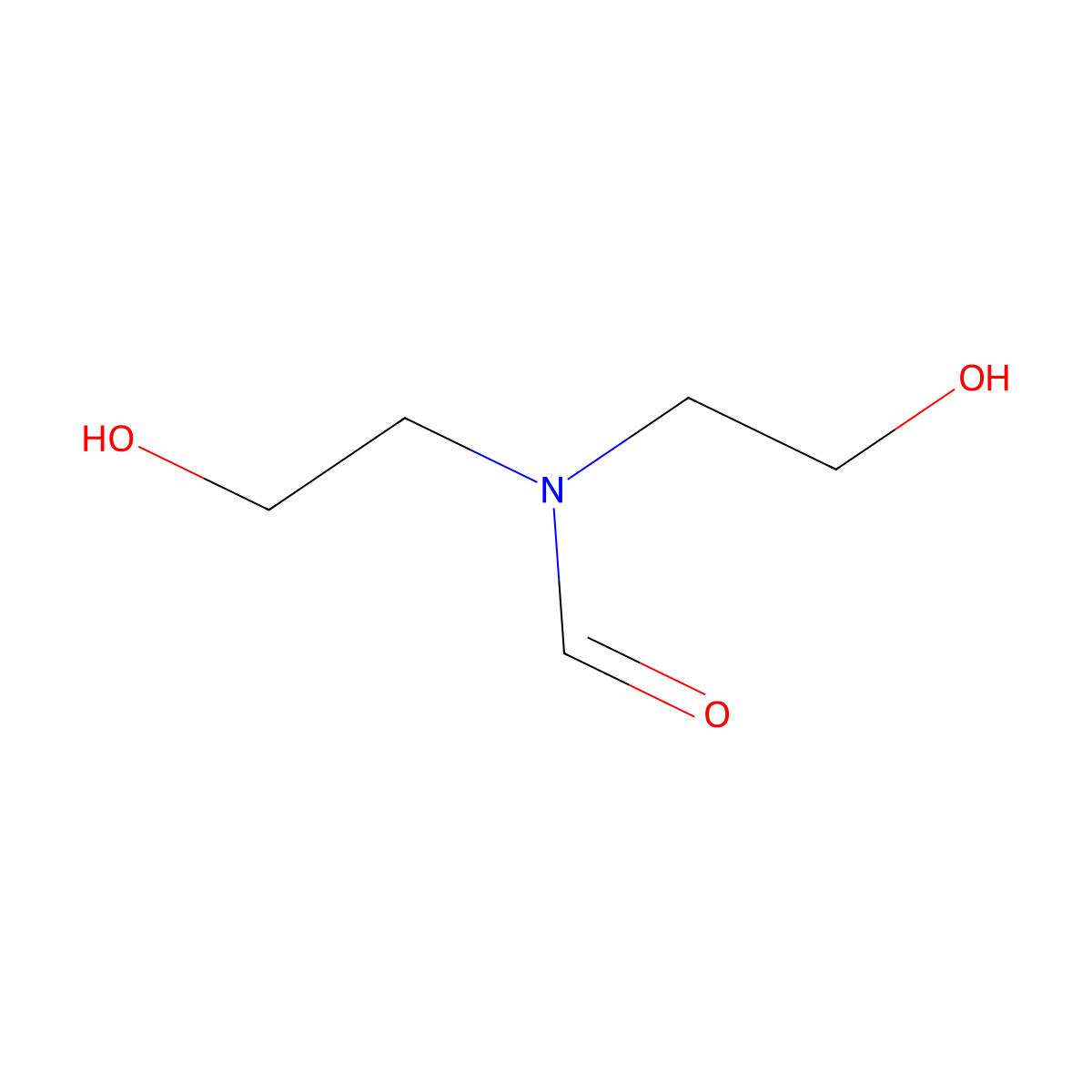N,N-Bis(2-hydroxyethyl)formamide molecular structure, CAS 25209-66-9