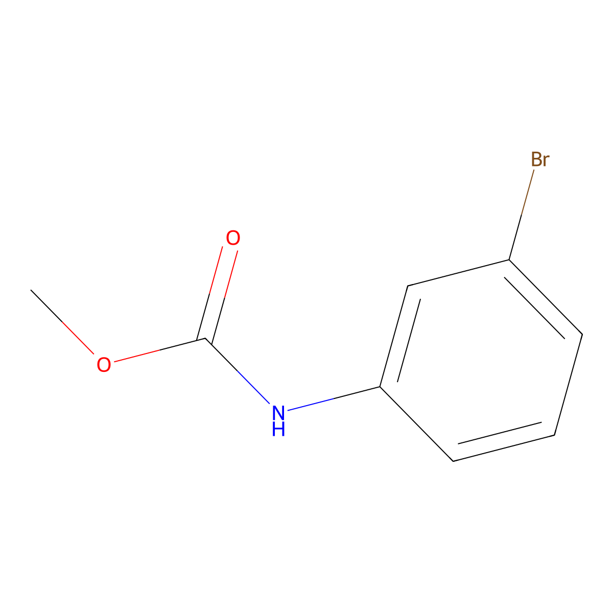 Methyl (3-bromophenyl)carbamate molecular structure, CAS 25216-72-2