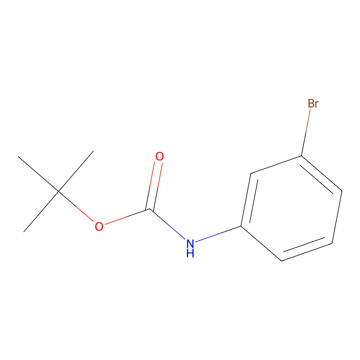 N-(tert-Butoxycarbonyl)-3-bromoaniline molecular structure, CAS 25216-74-4