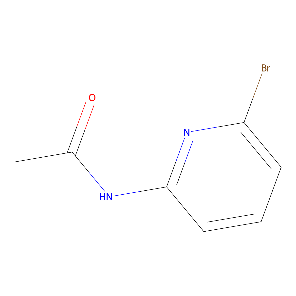 N-(6-bromopyridin-2-yl)acetamide molecular structure, CAS 25218-99-9