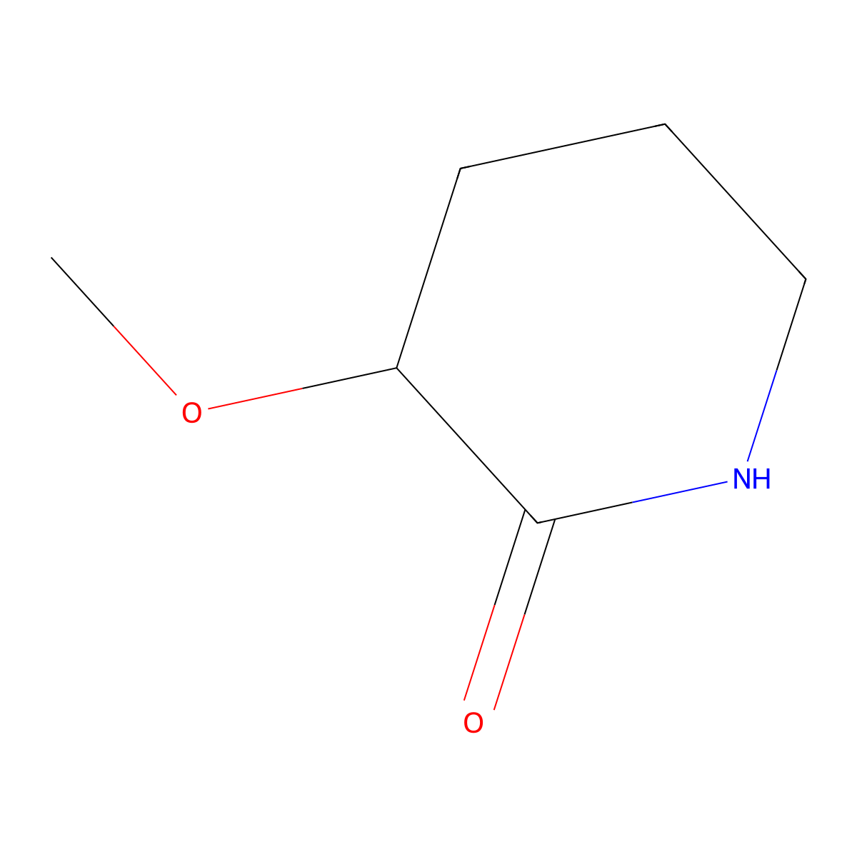3-Methoxy-2-piperidinone molecular structure, CAS 25219-59-4