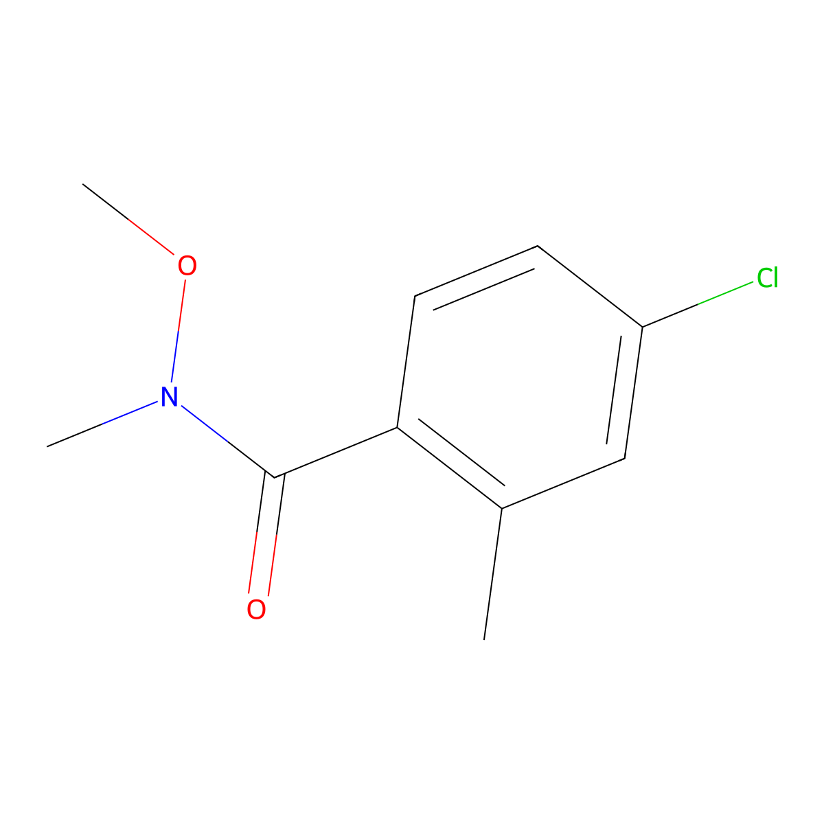 4-Chloro-N-methoxy-2,N-dimethyl-benzamide molecular structure, CAS 252199-39-6