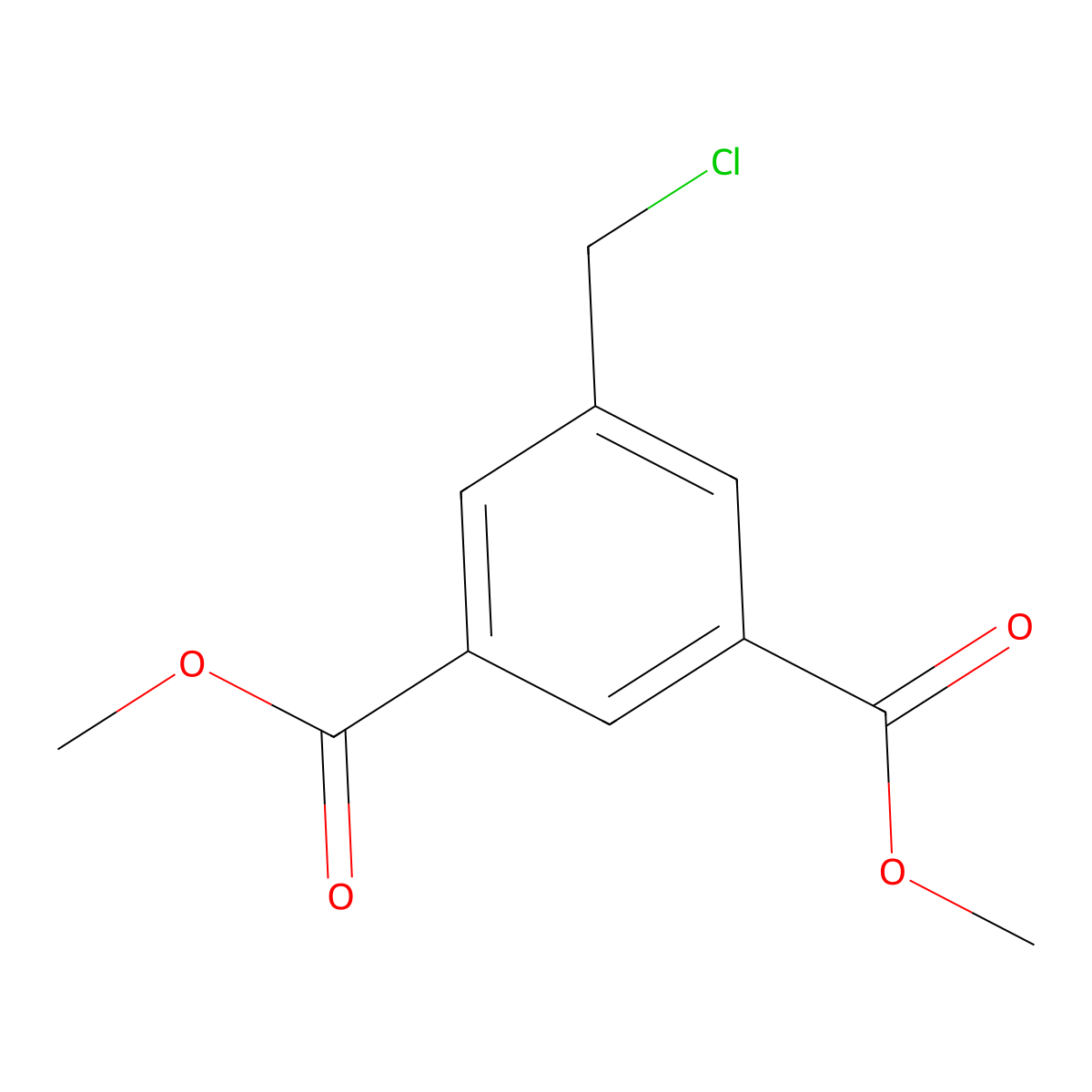 Dimethyl 5-(chloromethyl)isophthalate molecular structure, CAS 252210-01-8