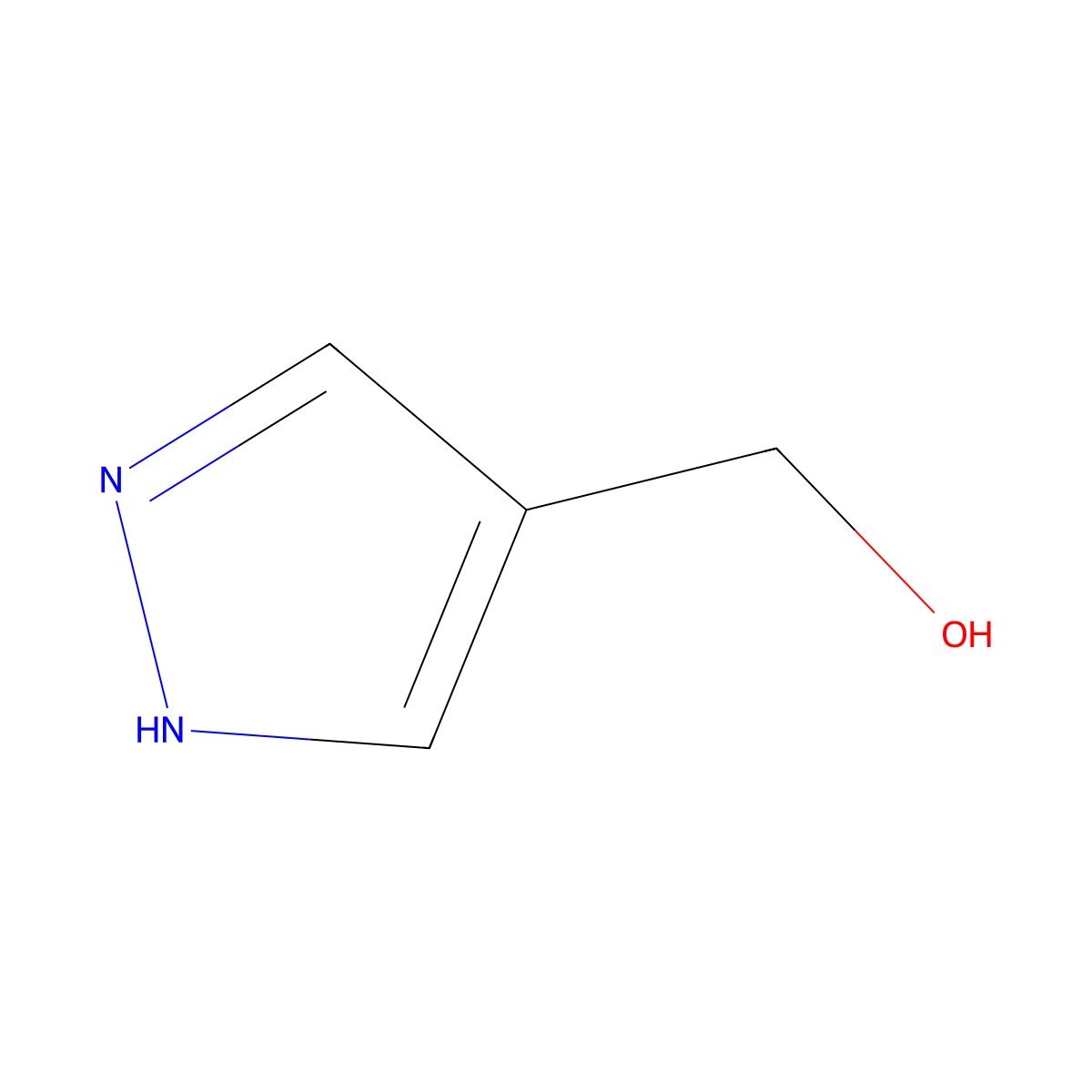 4-Hydroxymethylpyrazole molecular structure, CAS 25222-43-9