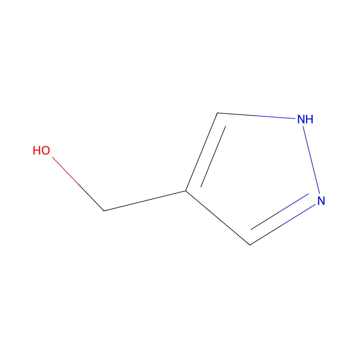 4-Hydroxymethylpyrazole molecular structure, CAS 25222-43-9