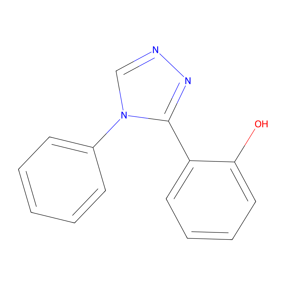 2-(4-Phenyl-4H-[1,2,4]triazol-3-yl)-phenol molecular structure, CAS 25222-62-2