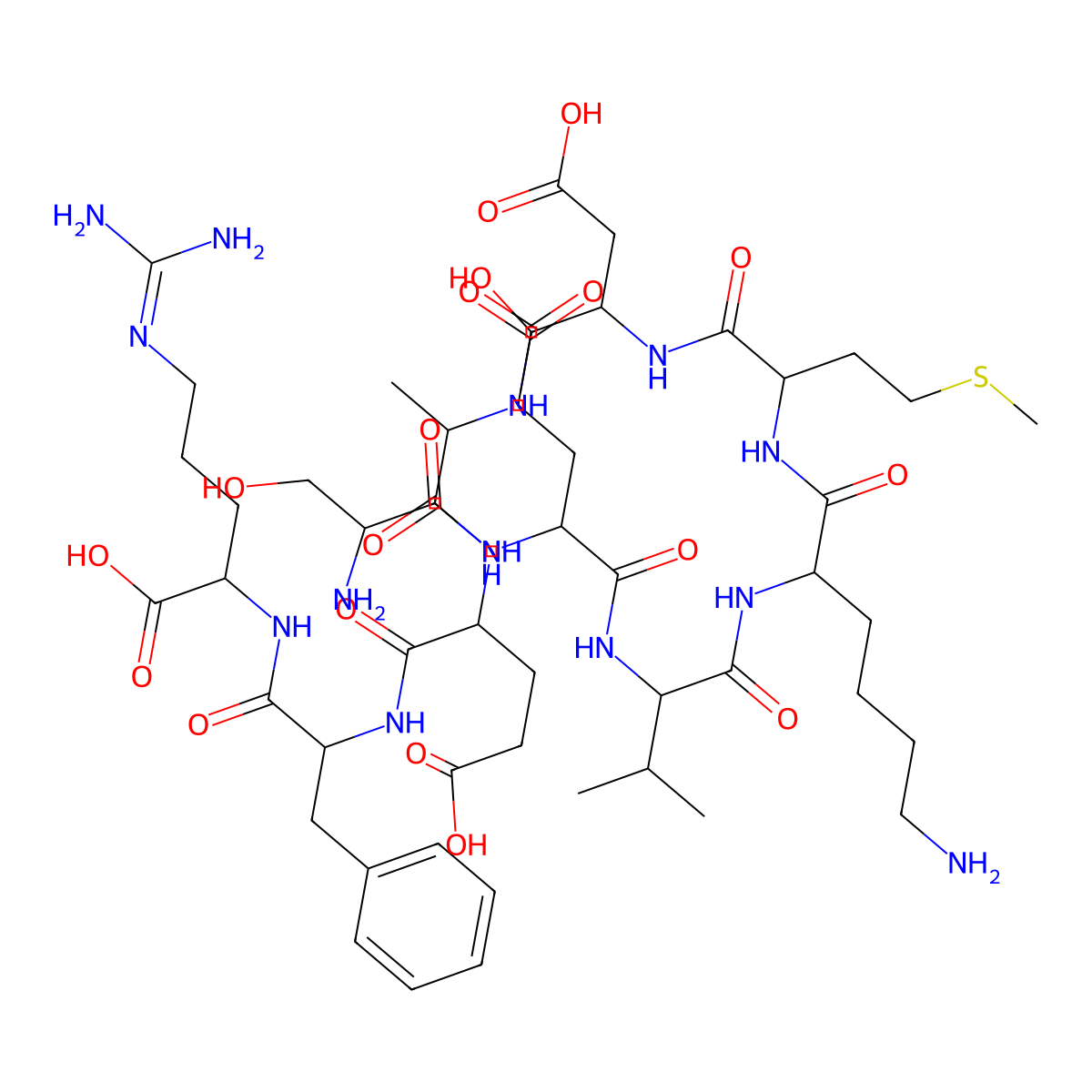 H-Ser-Glu-Val-Lys-Met-Asp-Ala-Glu-Phe-Arg-OH molecular structure, CAS 252256-37-4