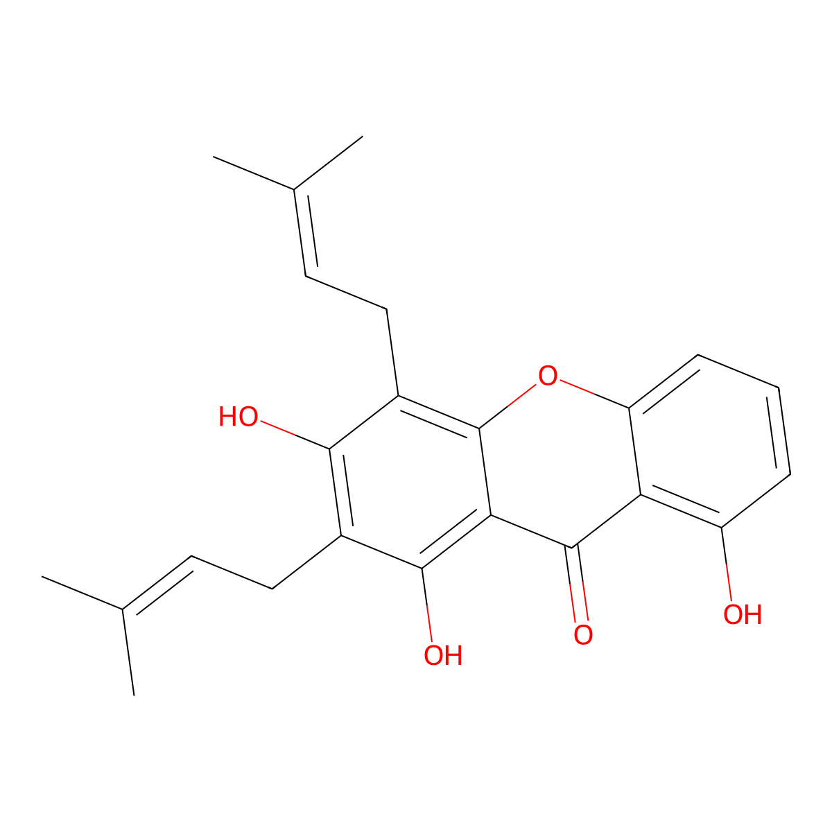 Garcixanthones B molecular structure, CAS 2522597-99-3