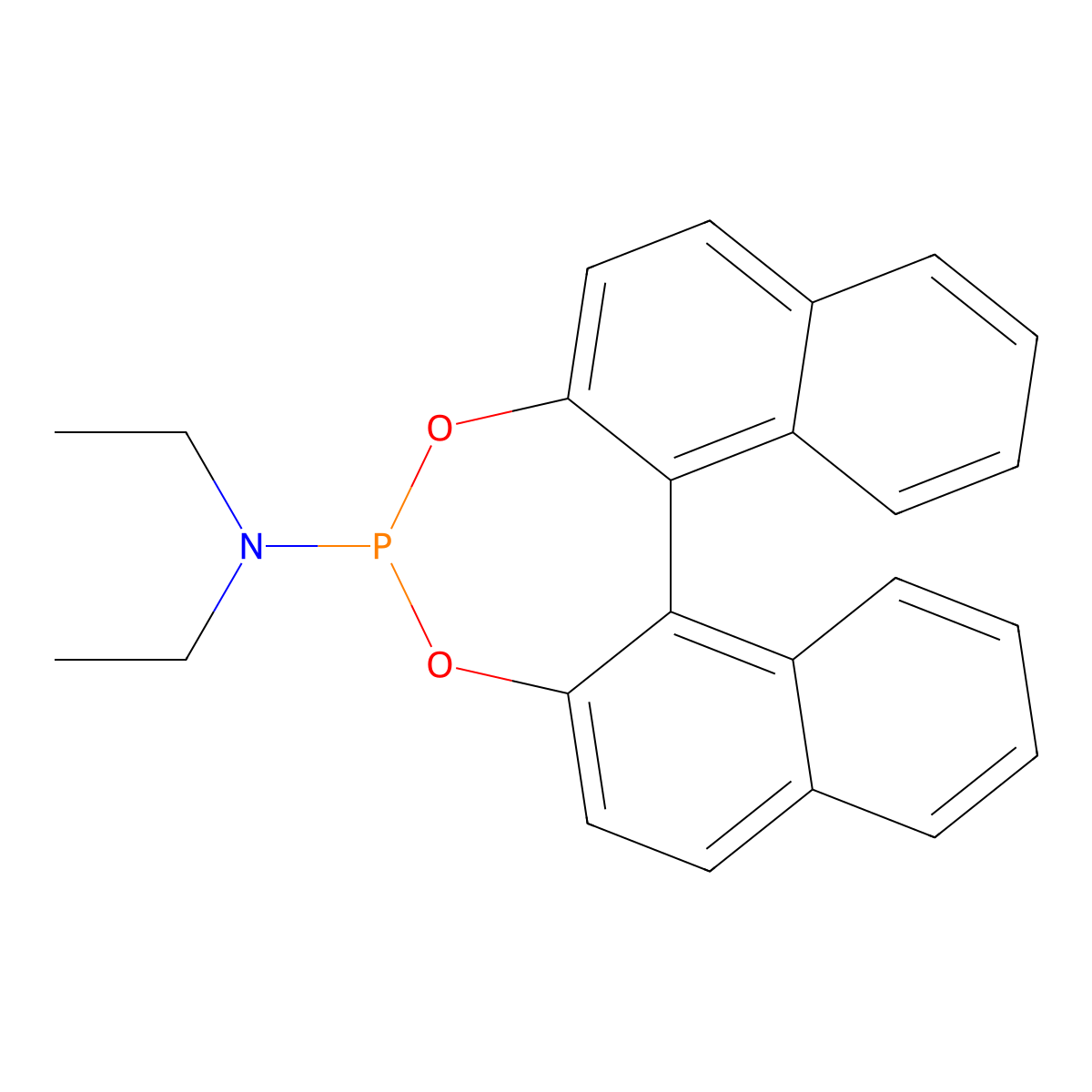 (11bS)-N,N-Diethyldinaphtho[2,1-d:1',2'-f][1,3,2]dioxaphosphepin-4-amine molecular structure, CAS 252288-04-3