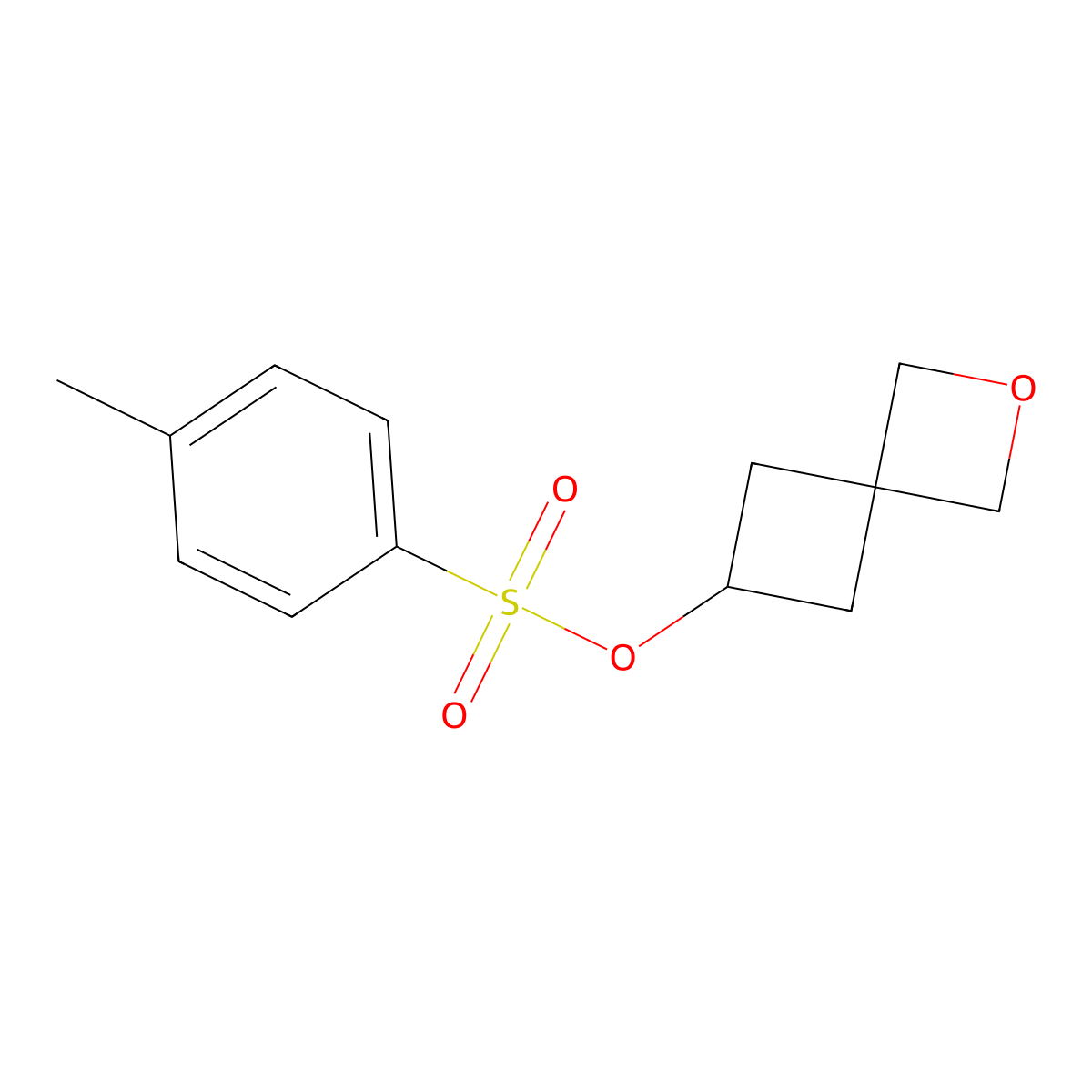 2-Oxaspiro[3.3]heptan-6-yl 4-methylbenzenesulfonate molecular structure, CAS 2522927-67-7