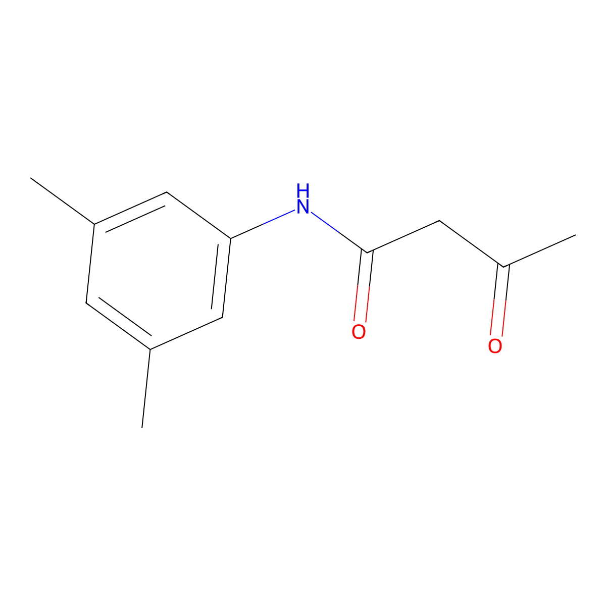 n-(3,5-Dimethylphenyl)-3-oxobutanamide molecular structure, CAS 25233-52-7