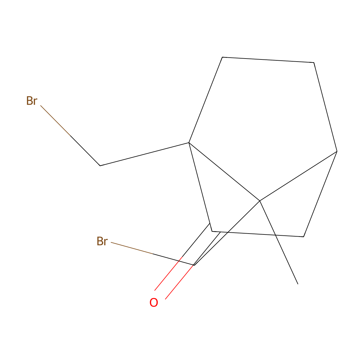 1,7-Bis(bromomethyl)-7-methylbicyclo[2.2.1]heptan-2-one molecular structure, CAS 252332-03-9
