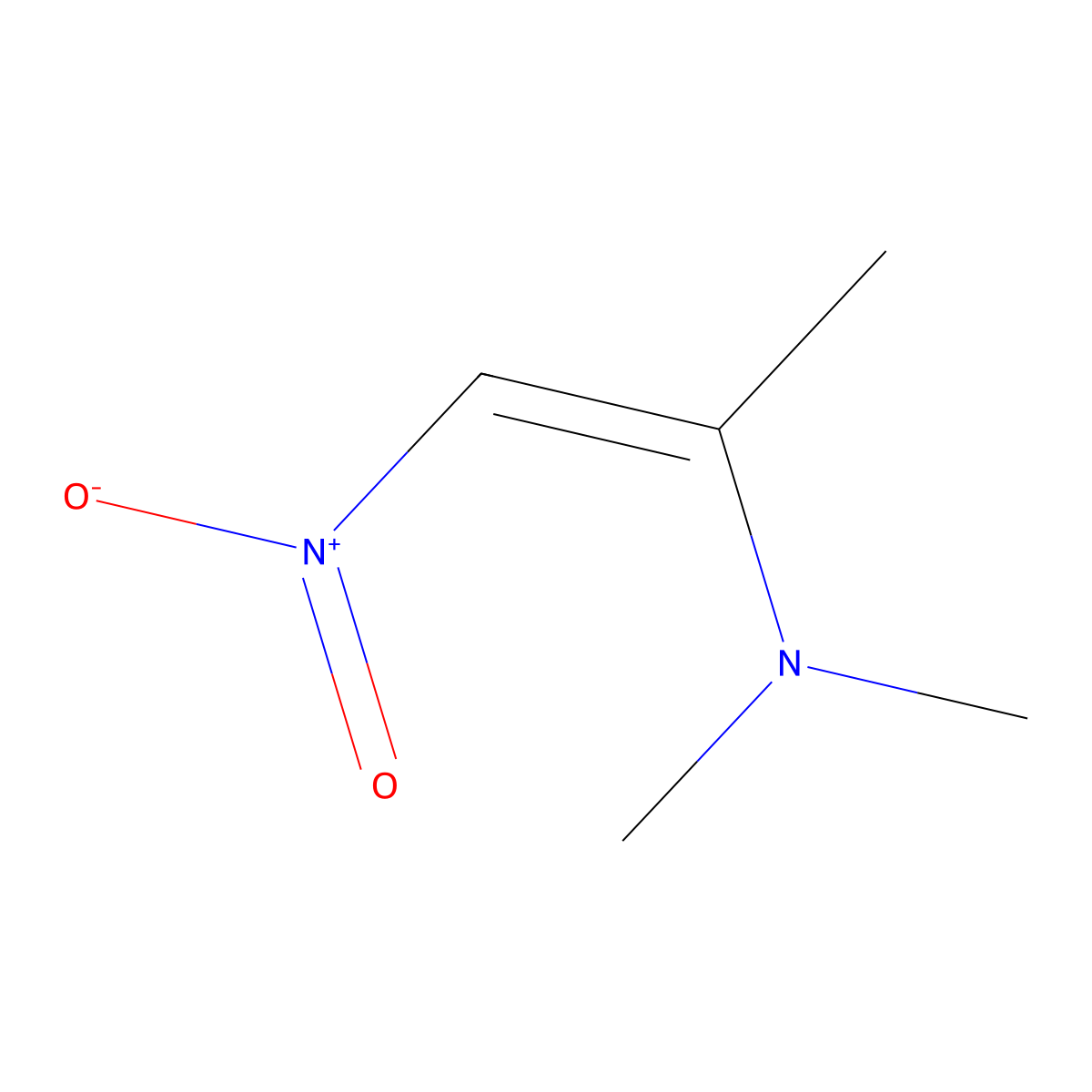 N,N-dimethyl-1-nitroprop-1-en-2-amine molecular structure, CAS 25236-38-8