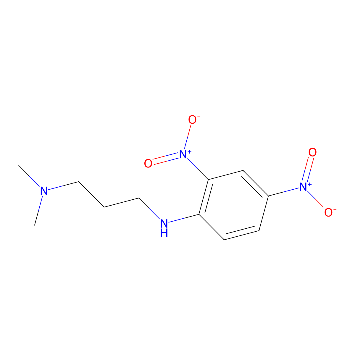 N1-(2,4-dinitrophenyl)-N3,N3-dimethylpropane-1,3-diamine molecular structure, CAS 25238-52-2