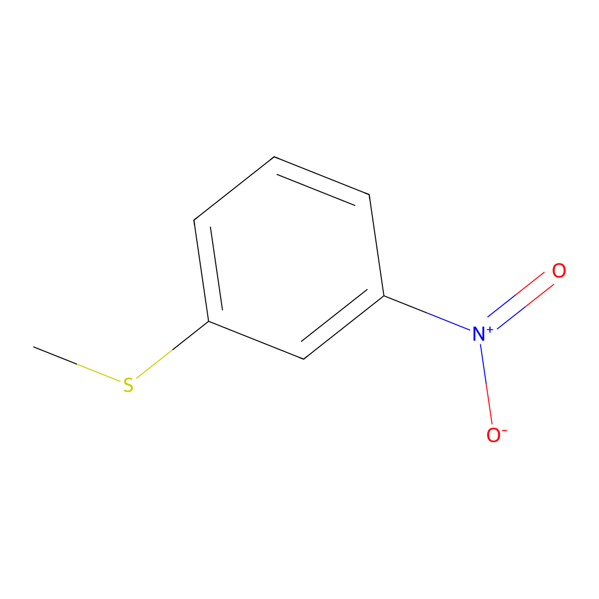 1-(Methylthio)-3-nitrobenzene molecular structure, CAS 2524-76-7
