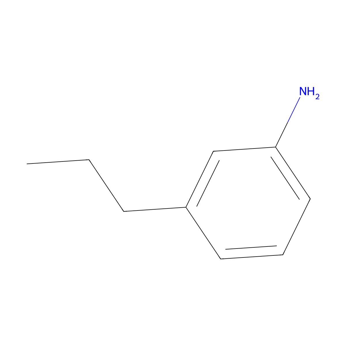 3-Propylaniline molecular structure, CAS 2524-81-4