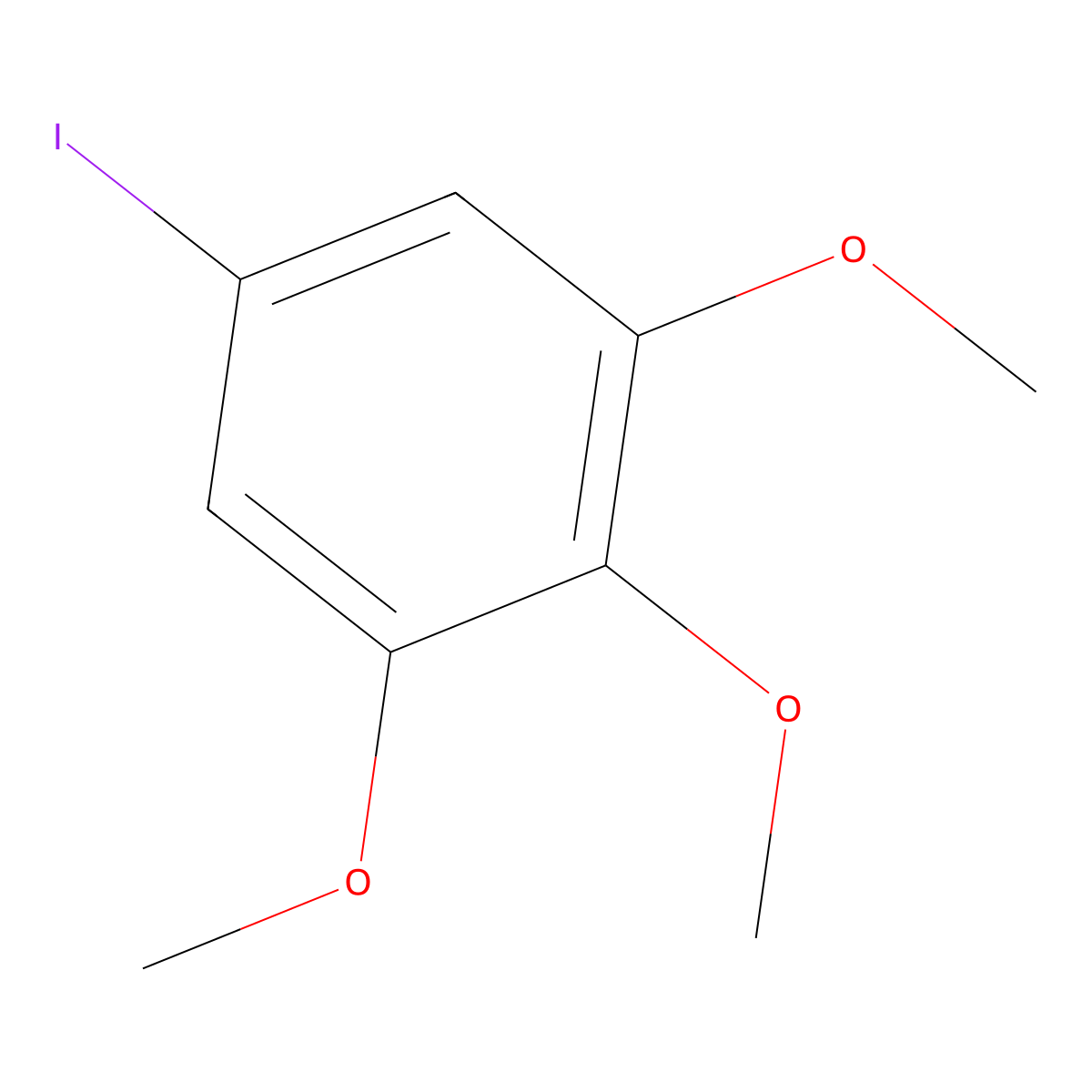 5-Iodo-1,2,3-trimethoxybenzene molecular structure, CAS 25245-29-8