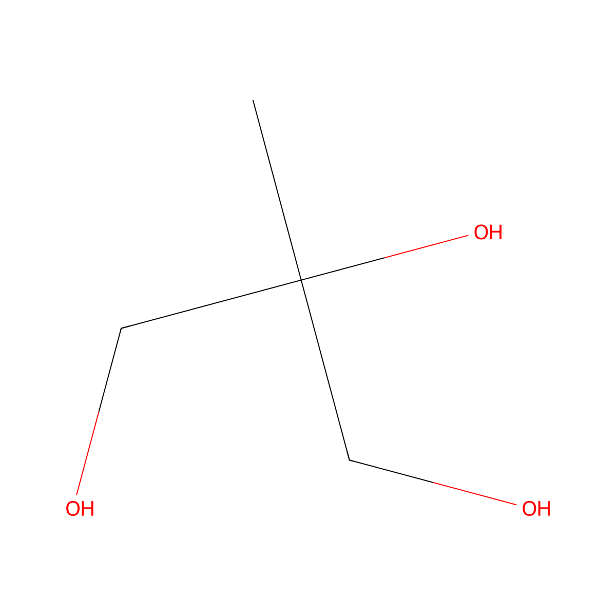 2-Methylpropane-1,2,3-triol molecular structure, CAS 25245-58-3