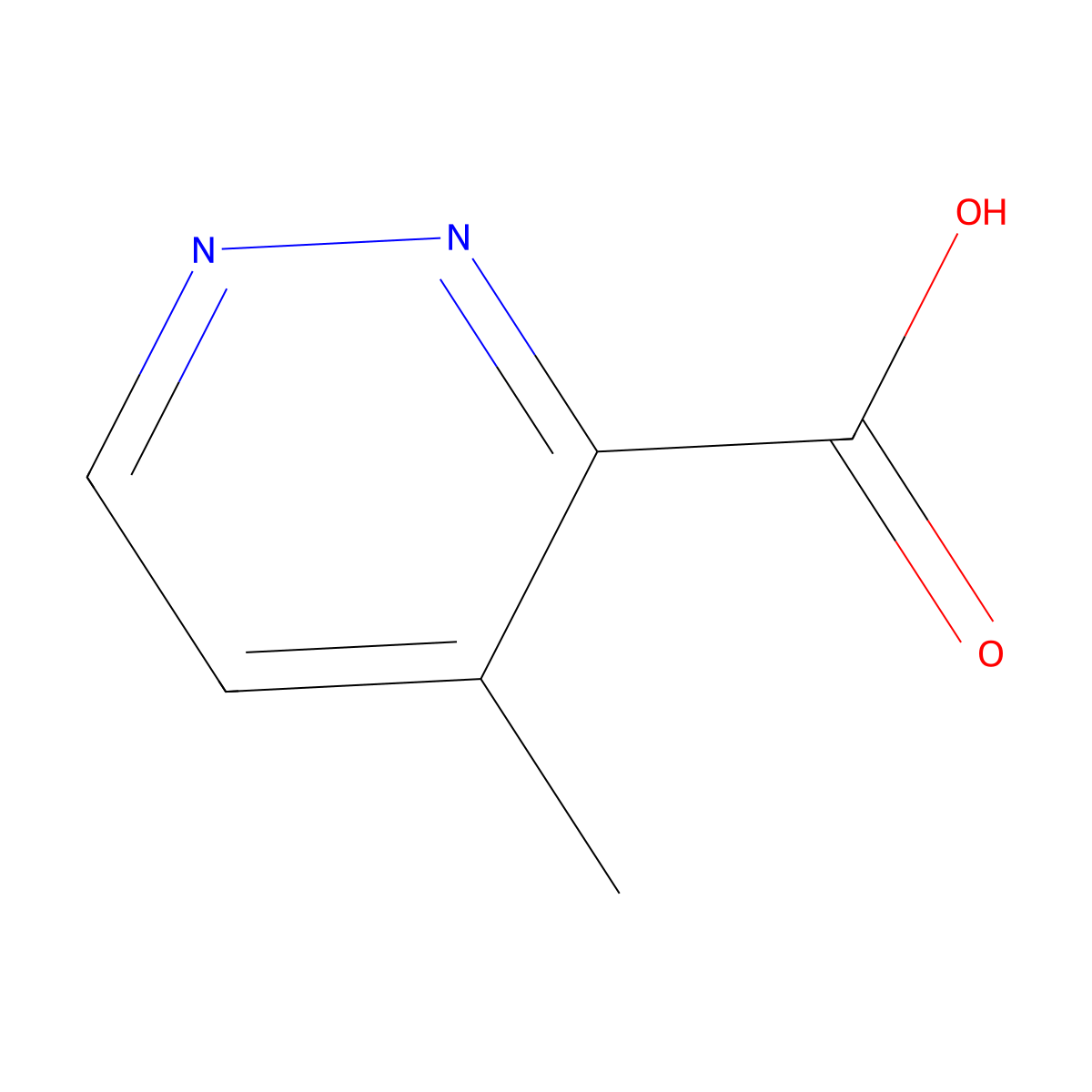 4-Methylpyridazine-3-carboxylic acid molecular structure, CAS 25247-28-3