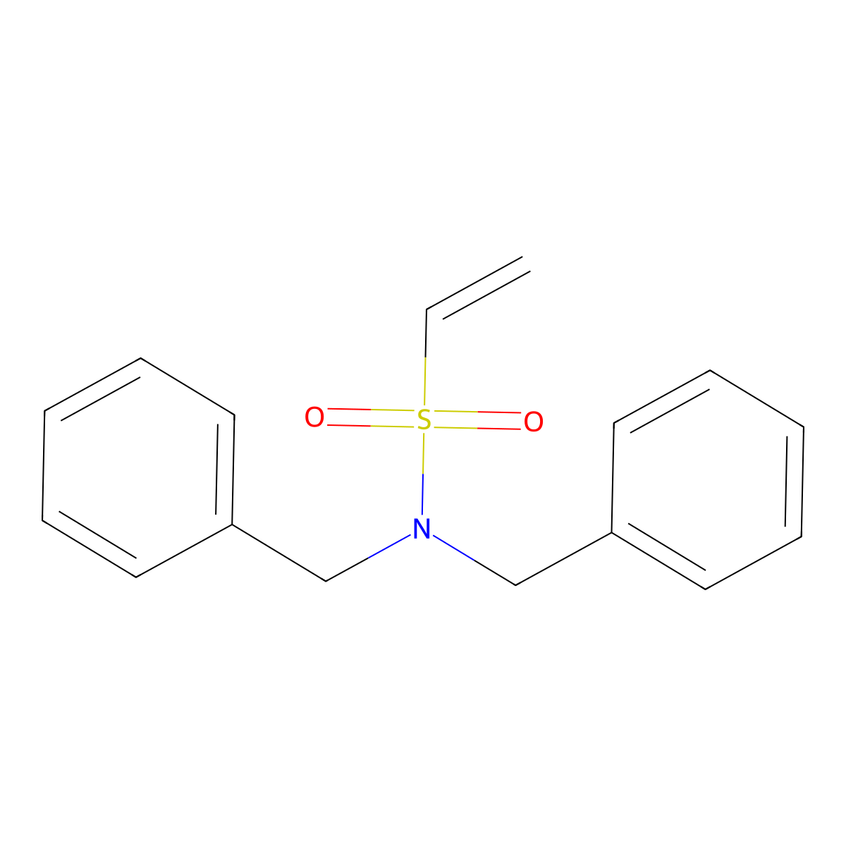 N,N-Dibenzylethenesulfonamide molecular structure, CAS 2525-74-8