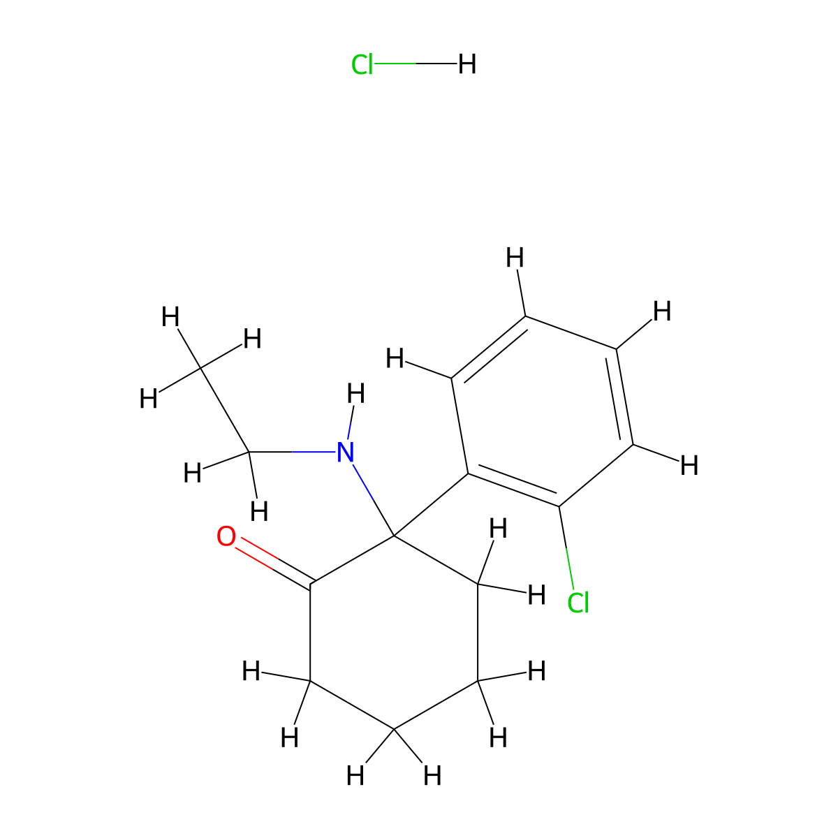 N-Ethylnorketamine Hydrochloride molecular structure, CAS 2525095-53-6
