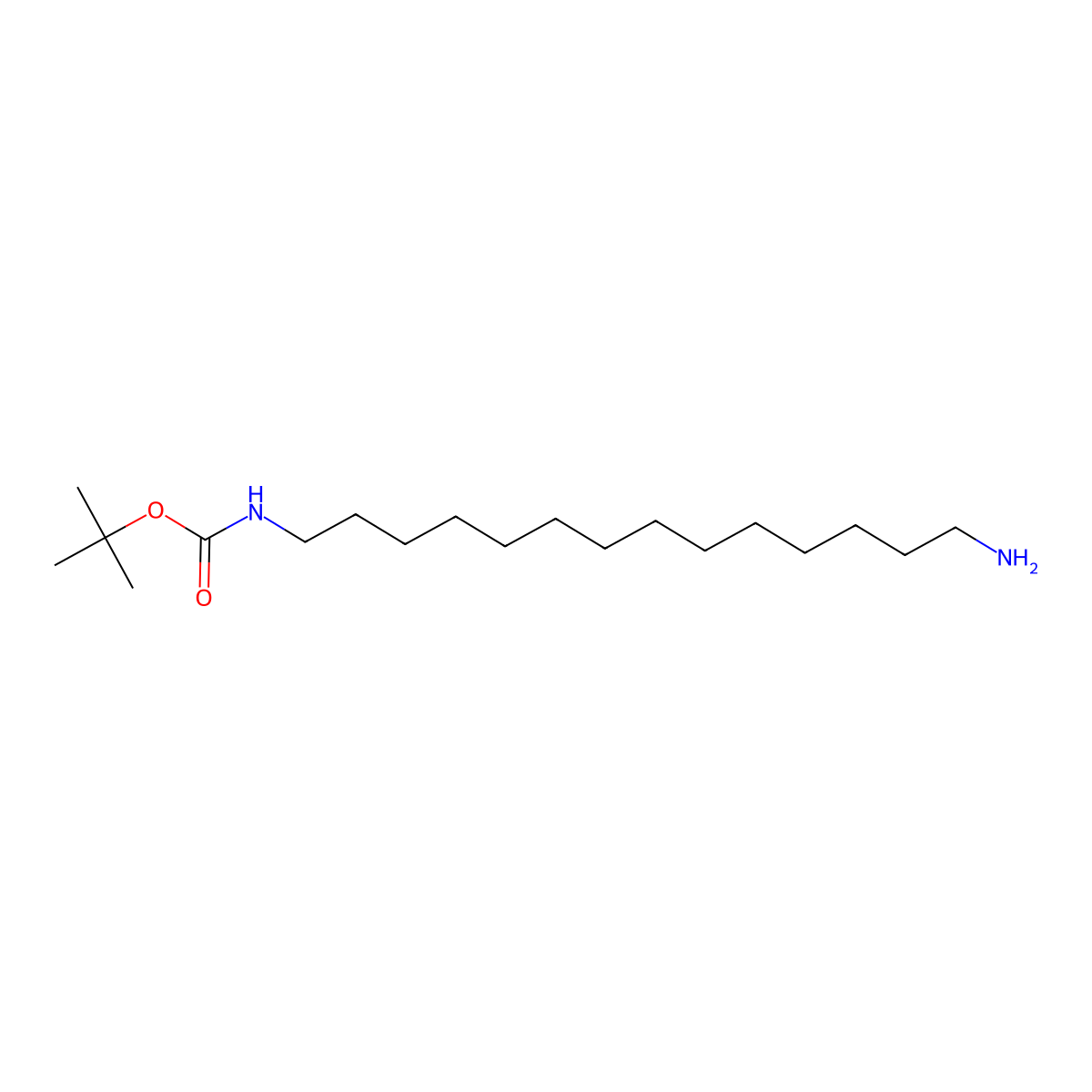 N-Boc-1,14-diaminotetradecane molecular structure, CAS 2525503-96-0