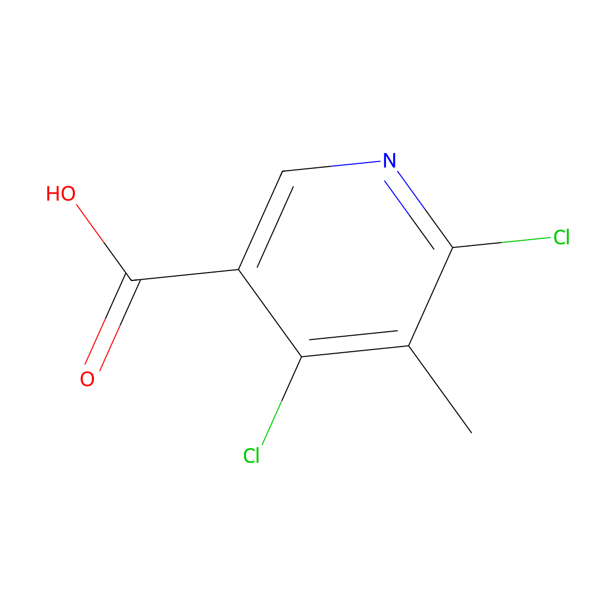 4,6-Dichloro-5-methylnicotinic acid molecular structure, CAS 252552-12-8