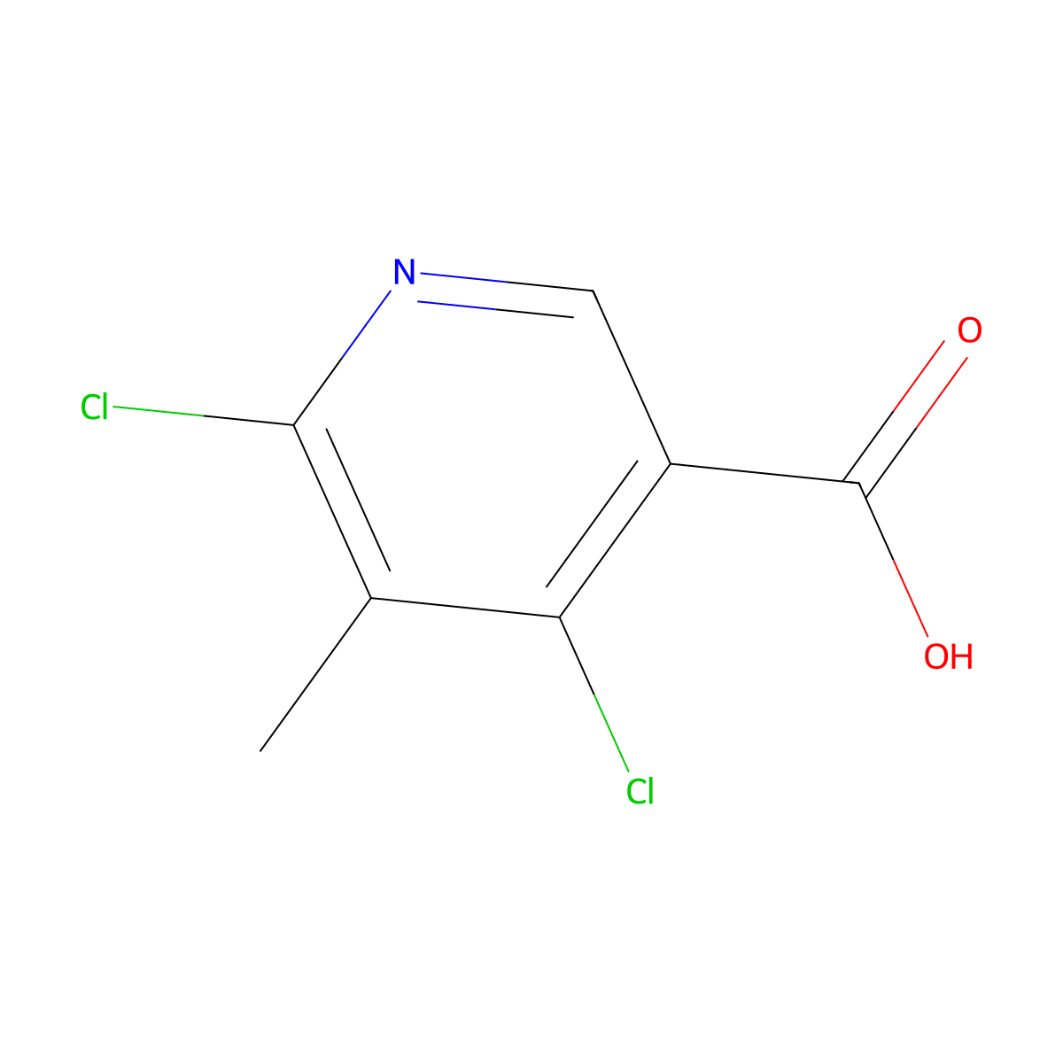 4,6-Dichloro-5-methylnicotinic acid molecular structure, CAS 252552-12-8
