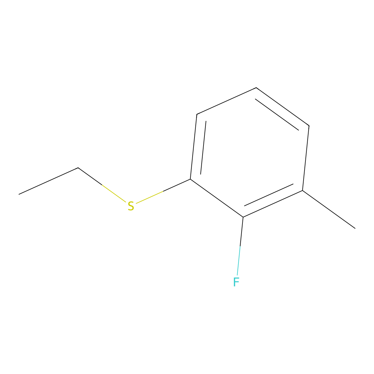 Ethyl(2-fluoro-3-methylphenyl)sulfane molecular structure, CAS 252555-45-6