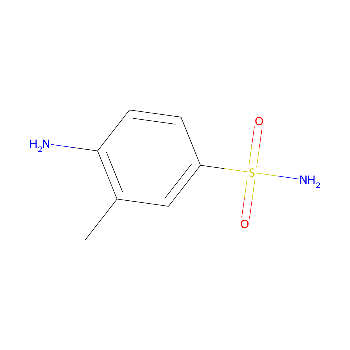 4-Amino-3-methylbenzene-1-sulfonamide molecular structure, CAS 252562-03-1