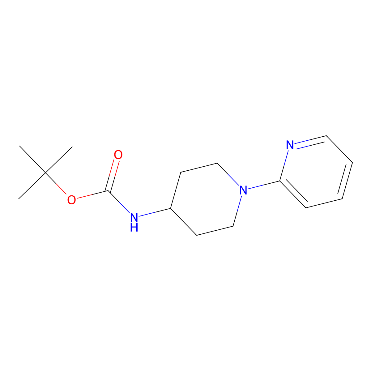 2-(4-Boc-Aminopiperidino)pyridine molecular structure, CAS 252578-12-4