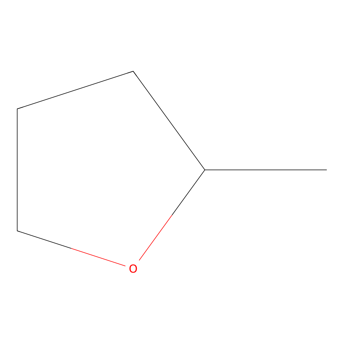 2-Methyltetrahydrofuran molecular structure, CAS 25265-68-3