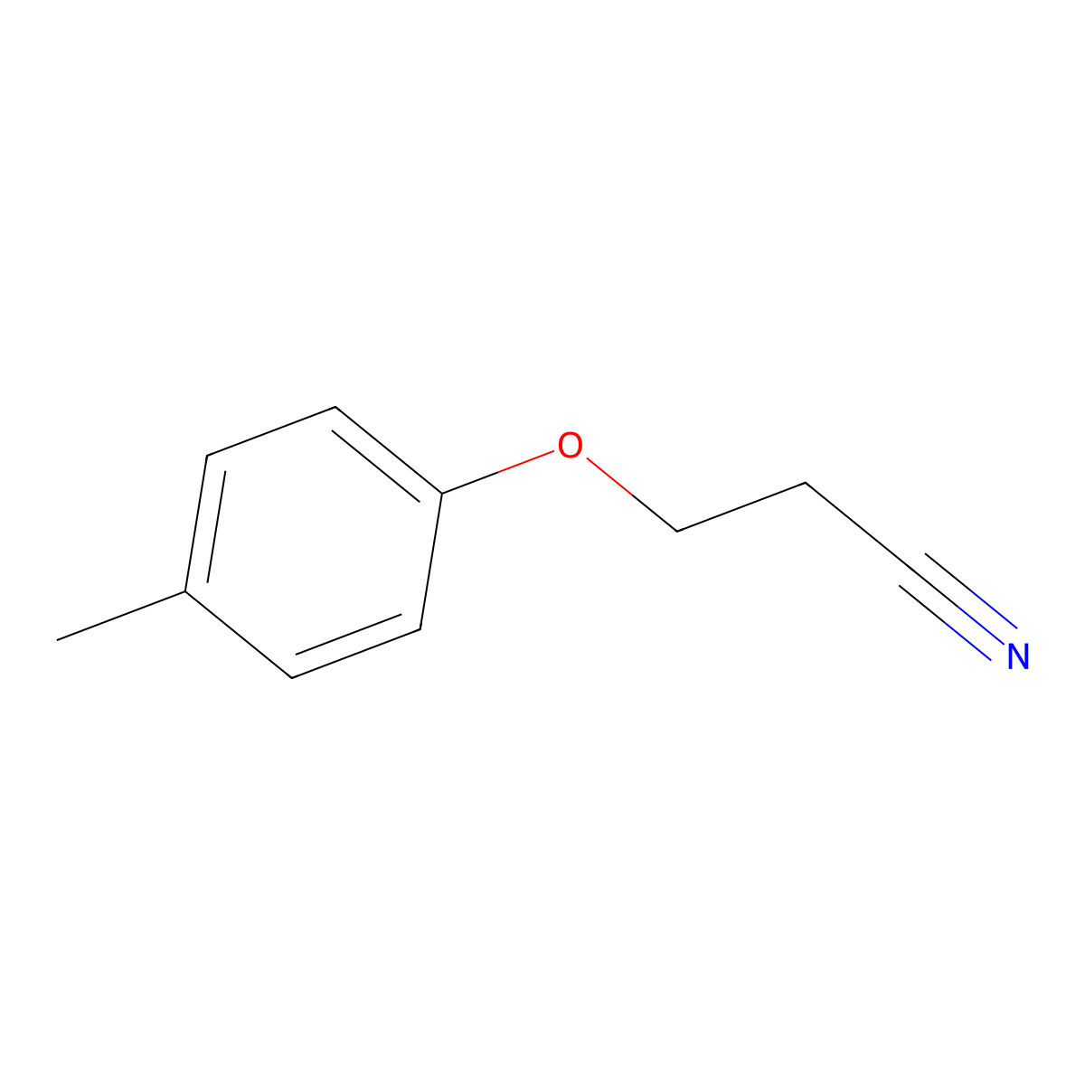 3-(4-Methylphenoxy)propanenitrile molecular structure, CAS 25268-01-3