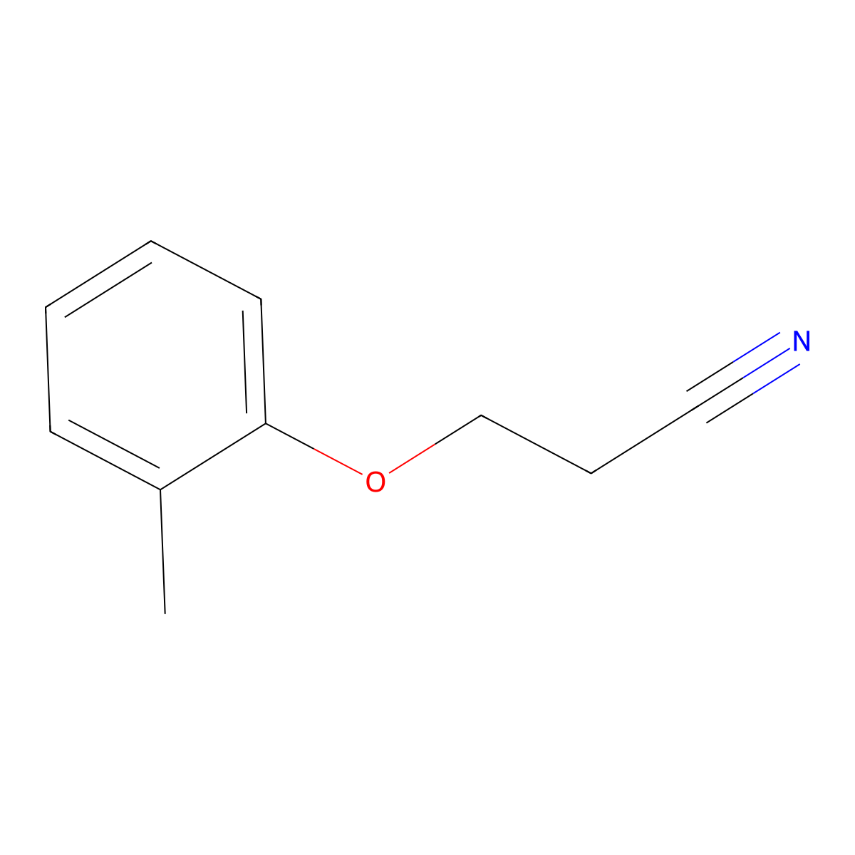 3-(2-Methylphenoxy)propanenitrile molecular structure, CAS 25268-05-7