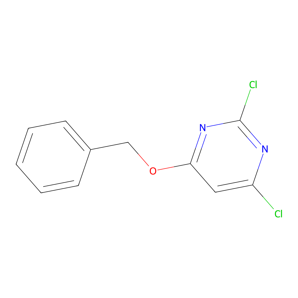 4-(Benzyloxy)-2,6-dichloropyrimidine molecular structure, CAS 252720-52-8