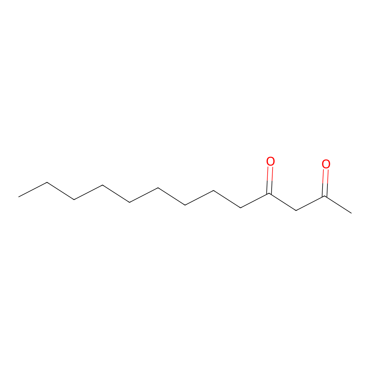 2,4-Tridecanedione molecular structure, CAS 25276-80-6