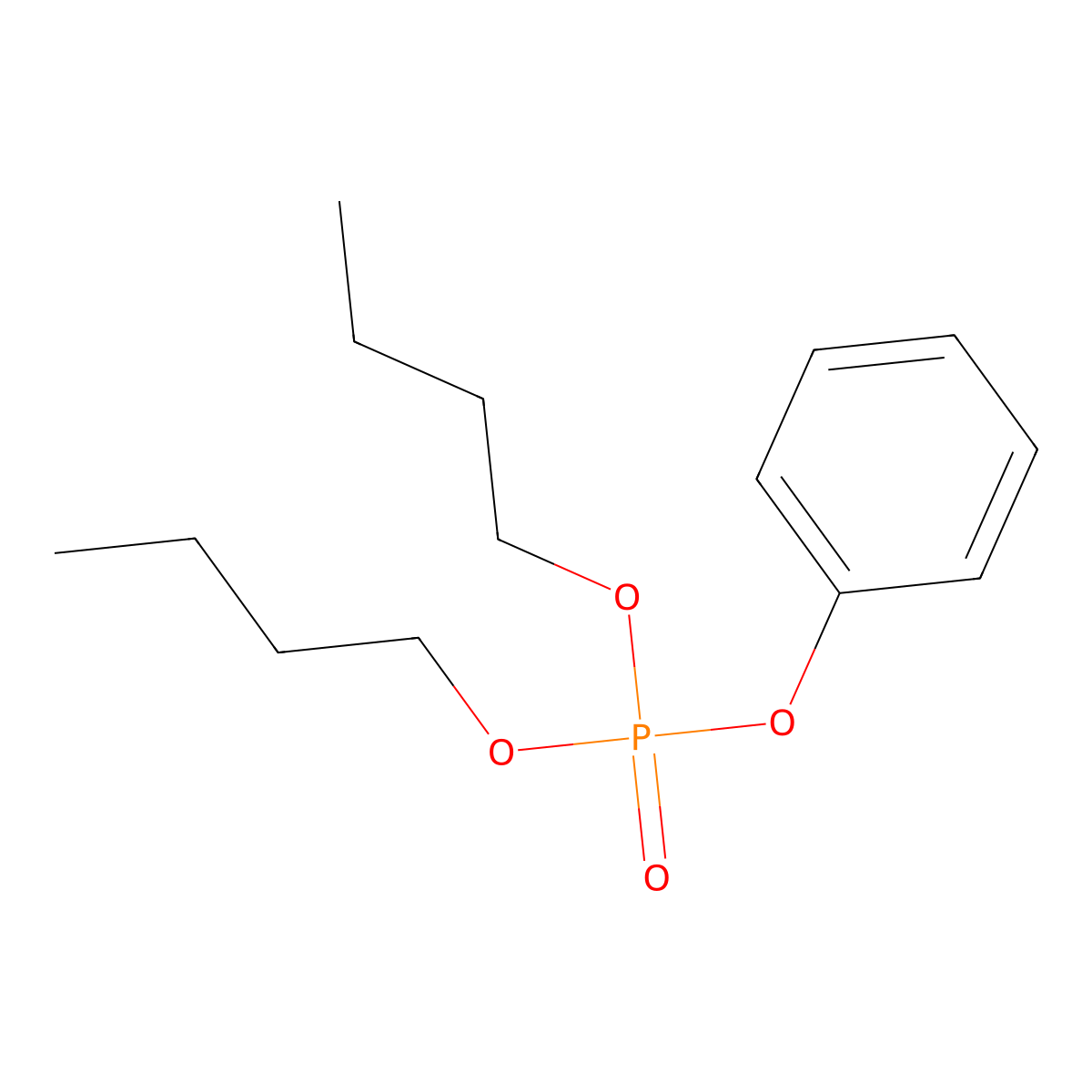 Dibutyl phenyl phosphate molecular structure, CAS 2528-36-1
