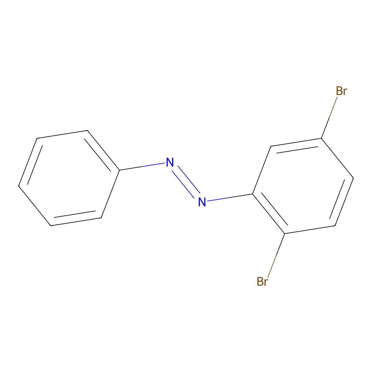 1-(2,5-Dibromophenyl)-2-phenyldiazene molecular structure, CAS 2528-87-2