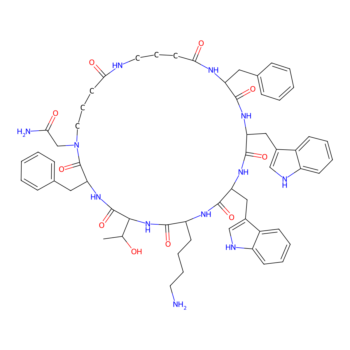 Veldoreotide molecular structure, CAS 252845-37-7