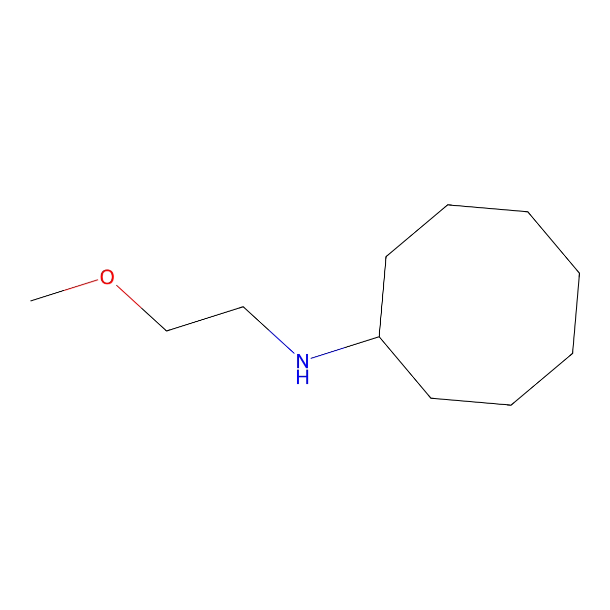 N-(2-methoxyethyl)cyclooctanamine molecular structure, CAS 252854-22-1