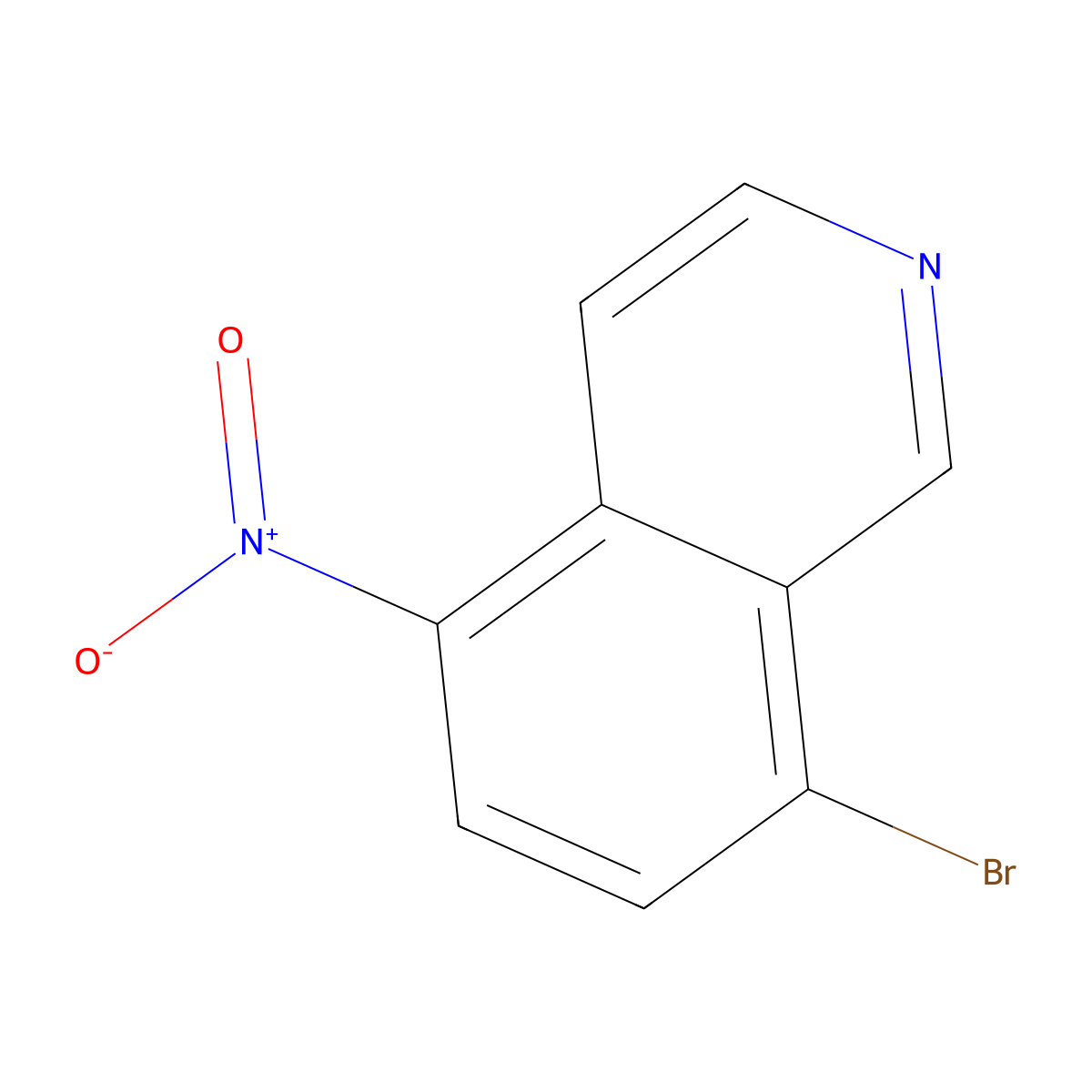 8-Bromo-5-nitroisoquinoline molecular structure, CAS 252861-41-9