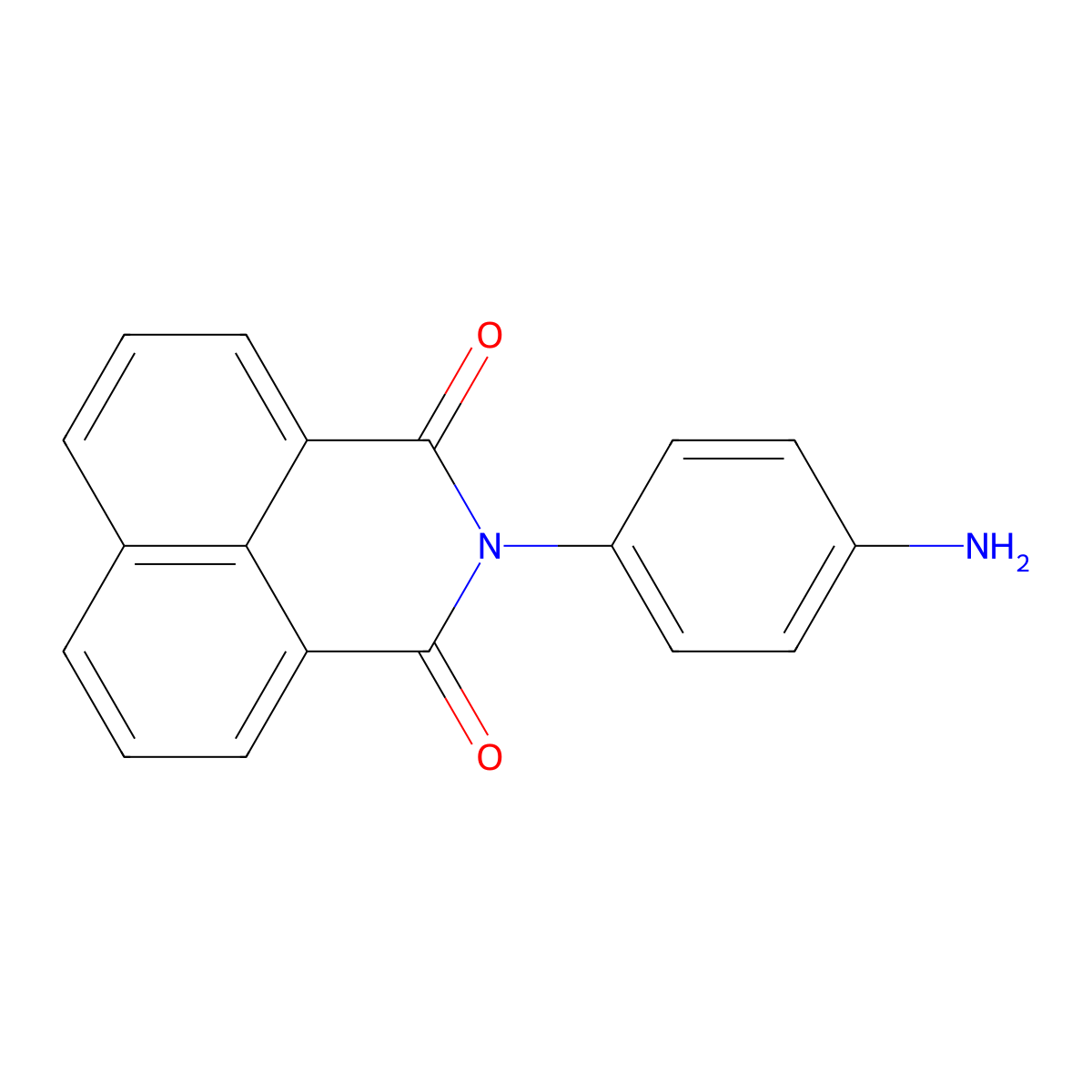 2-(4-Amino-phenyl)-benzo[de]isoquinoline-1,3-dione molecular structure, CAS 25287-05-2