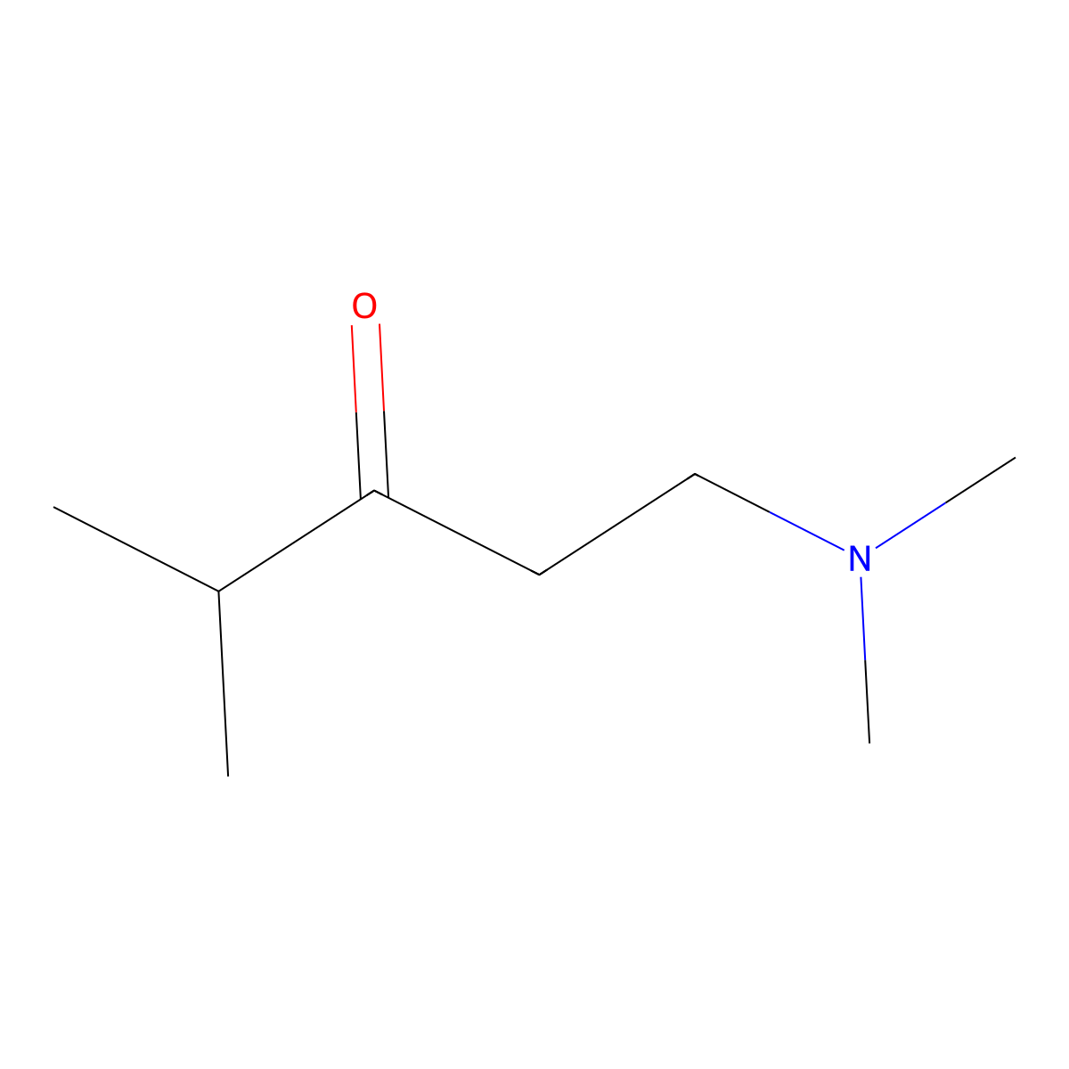 1-(Dimethylamino)-4-methyl-3-pentanone molecular structure, CAS 25287-61-0
