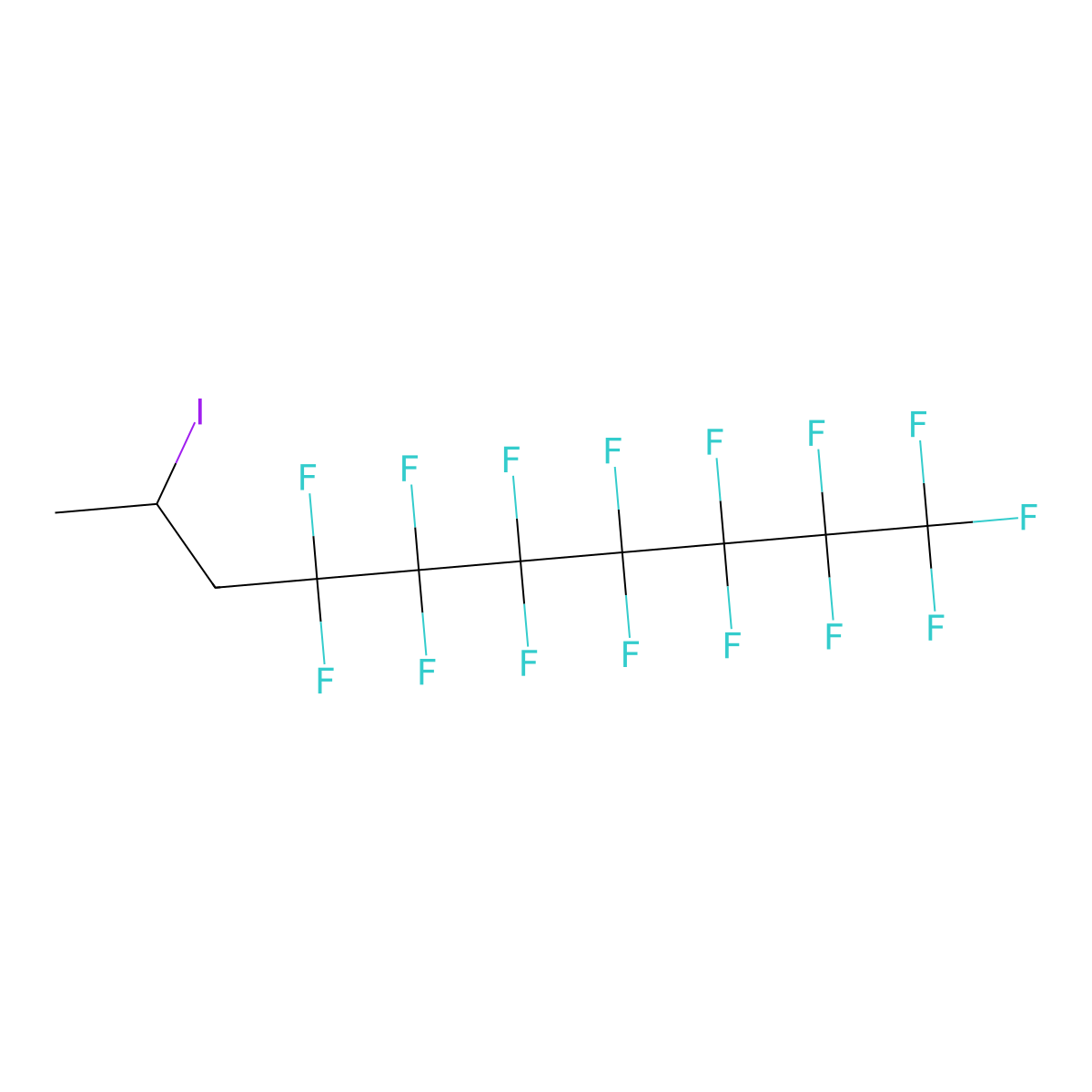 1-(Perfluoroheptyl)-2-iodopropane molecular structure, CAS 25291-12-7