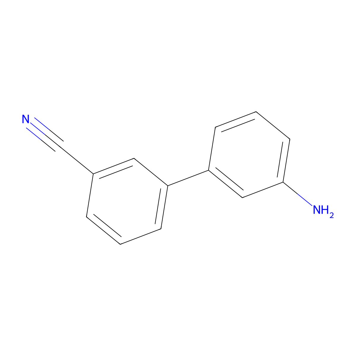 3'-Amino[1,1'-biphenyl]-3-carbonitrile molecular structure, CAS 252921-30-5