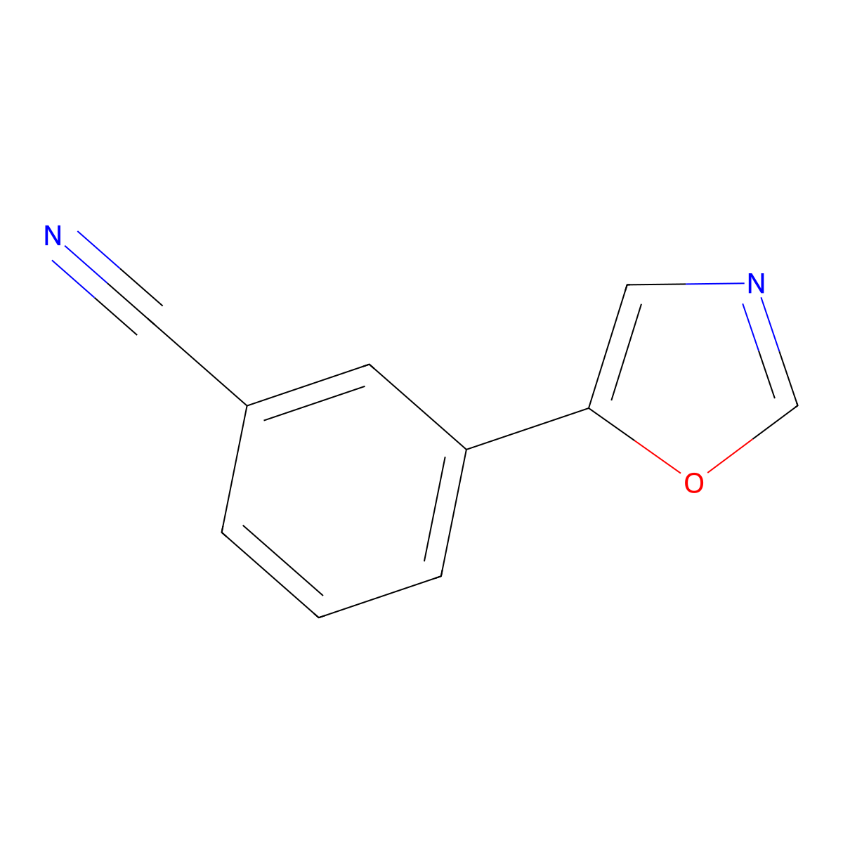 3-(Oxazol-5-yl)benzonitrile molecular structure, CAS 252928-81-7