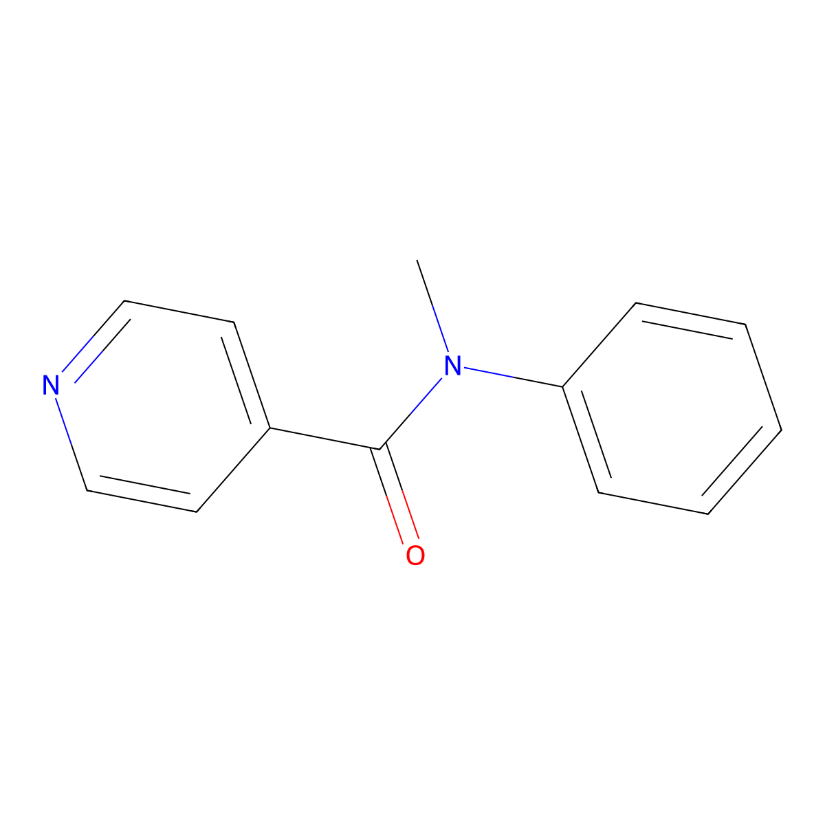 N-methyl-N-phenylpyridine-4-carboxamide molecular structure, CAS 252930-65-7