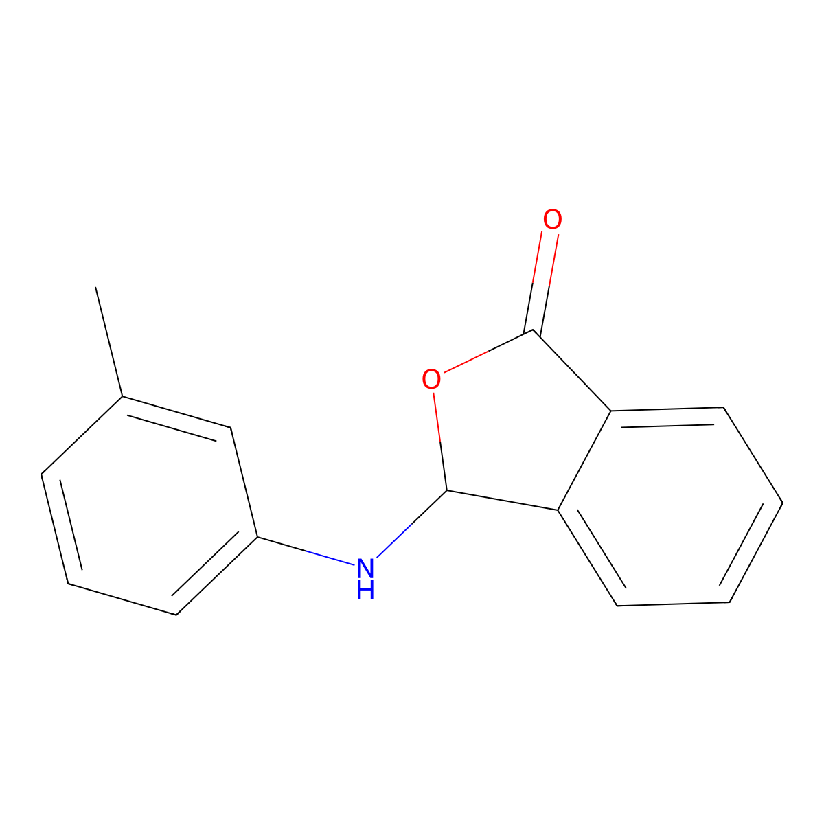3-(m-tolylamino)isobenzofuran-1(3H)-one molecular structure, CAS 252957-97-4